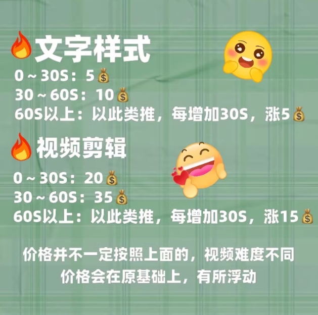 各种视频制作 24小时接单！加
